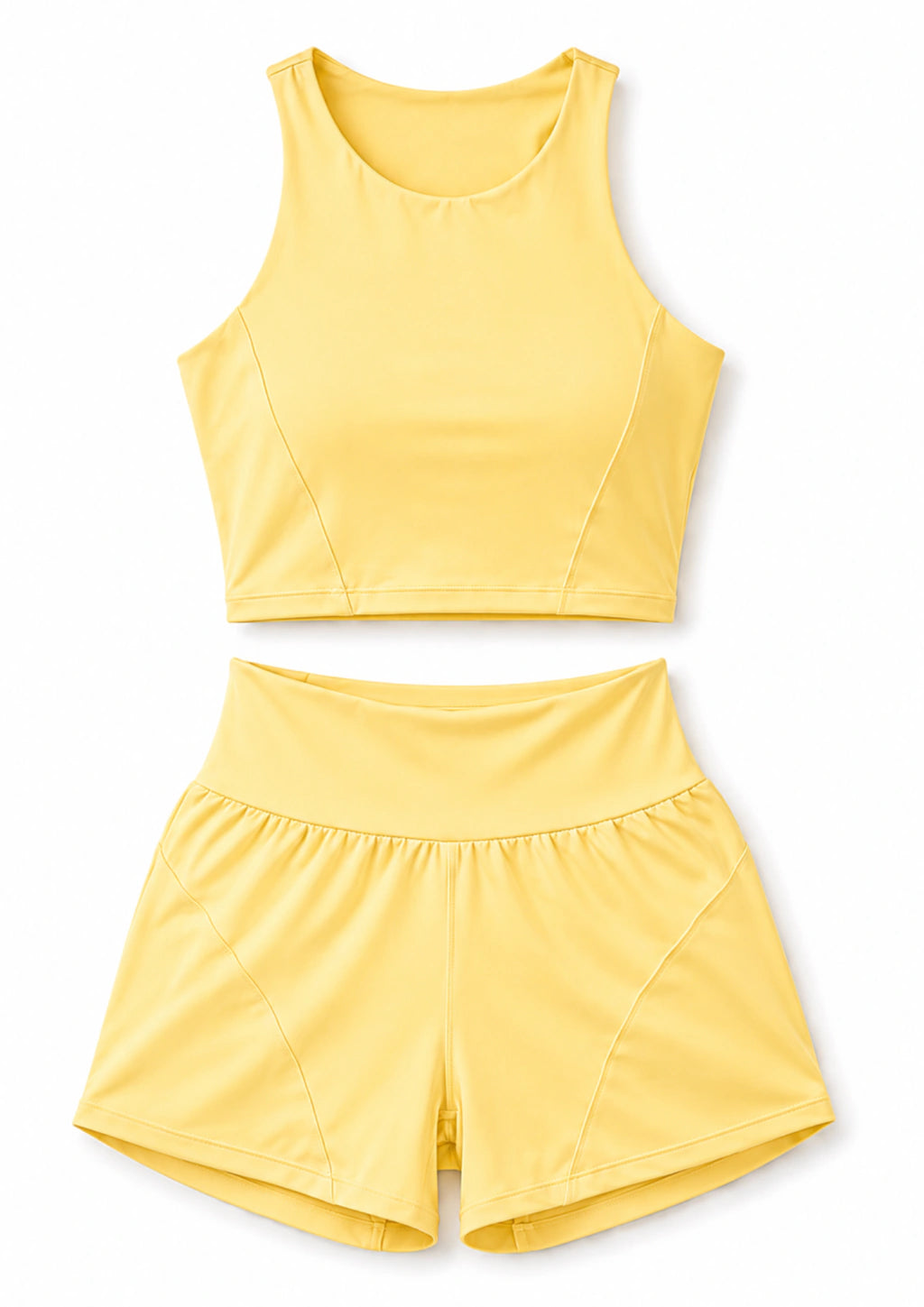 AYLA Ana Double Short Pocket Set in Amarelo Manteiga