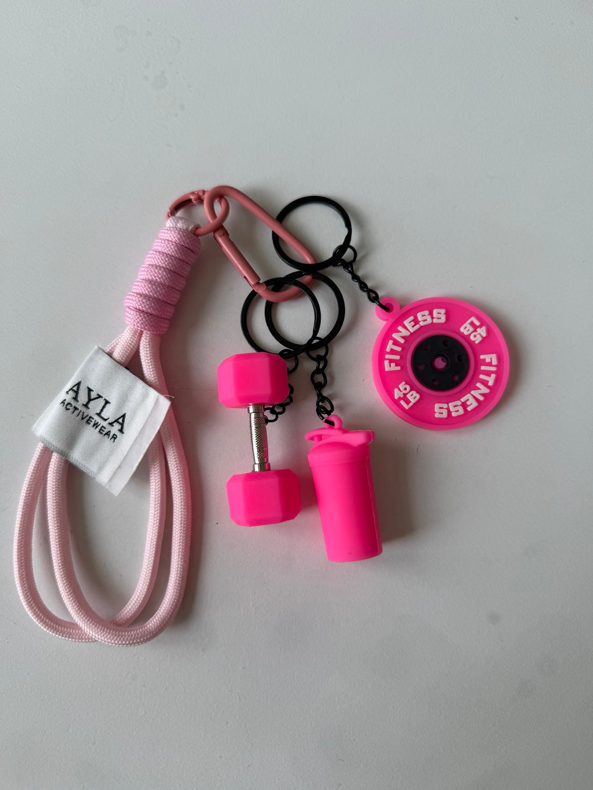 AYLA Fitness Keychain — Pink