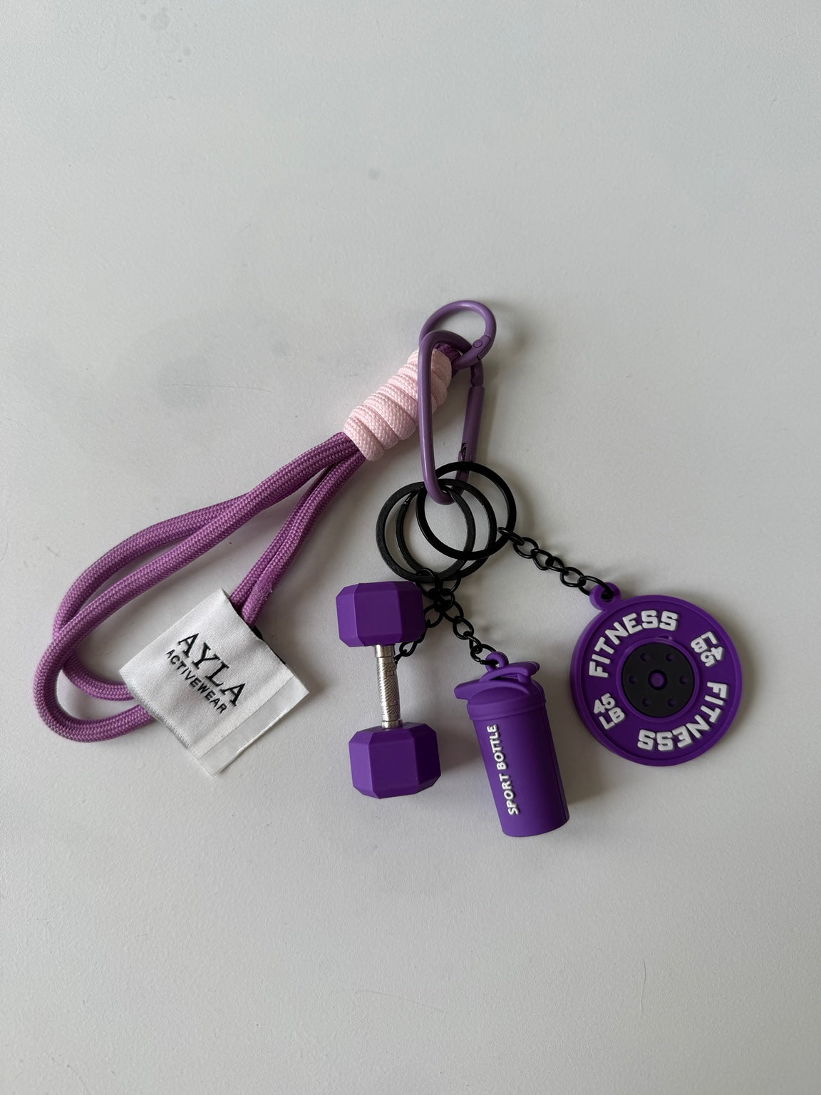 AYLA Fitness Keychain — Purple