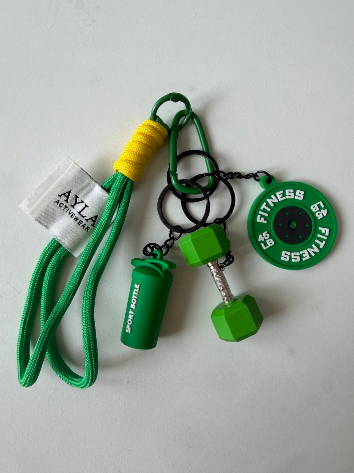 AYLA Fitness Keychain — Green