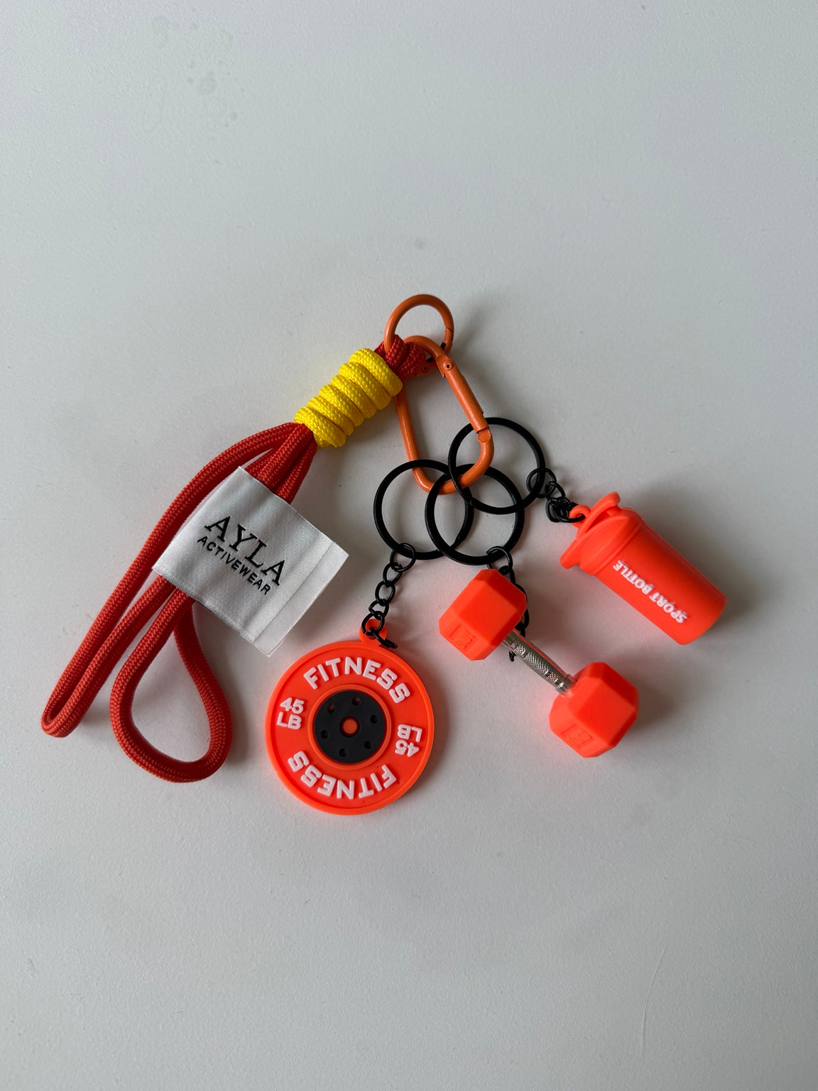 AYLA Fitness Keychain — Orange