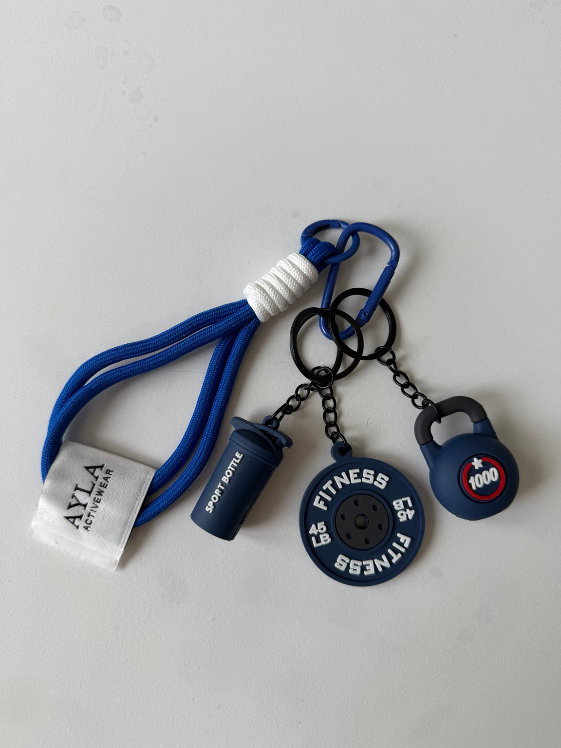 AYLA Fitness Keychain — Blue