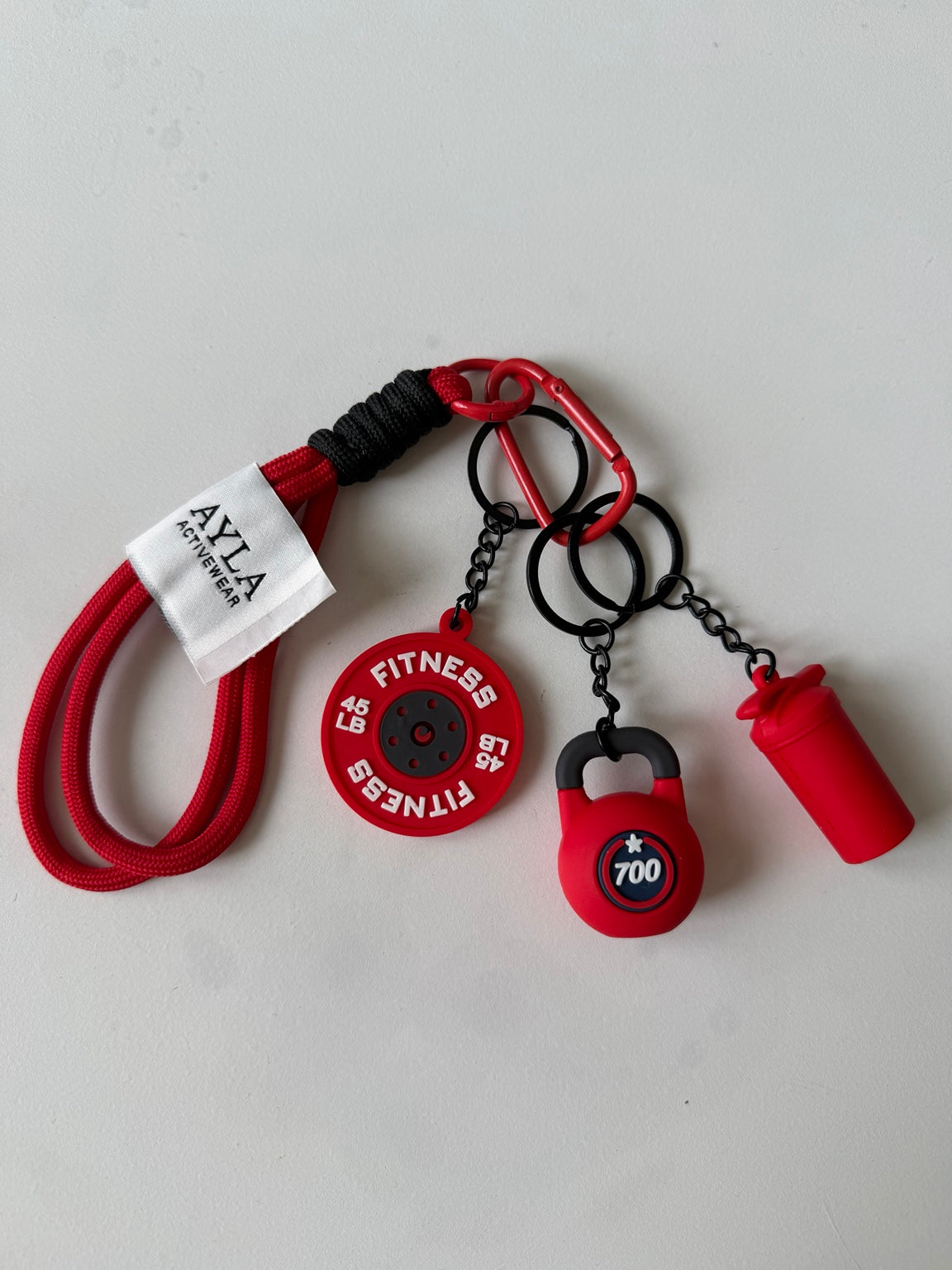 AYLA Fitness Keychain — Red
